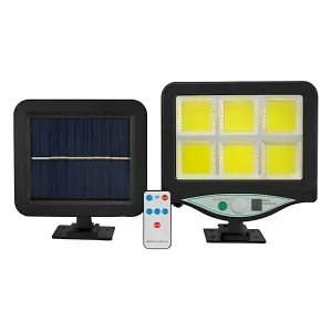 LED Αδιάβροχο Ηλιακό Επιτοίχιο BK-128-6COB