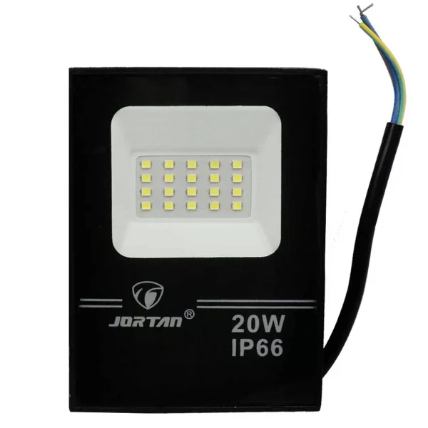 LED Αδιάβροχος Προβολέας 20W 20 SMD 2000LM 220V Ψυχρό Λευκό IP66 JORTAN-TP20W