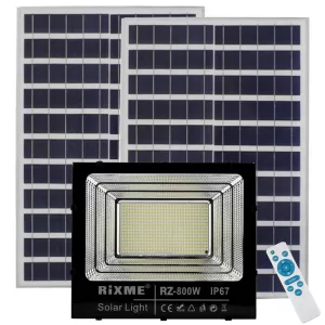 Led Αδιάβροχος Ηλιακός Προβολέας Rixme RZ-800W