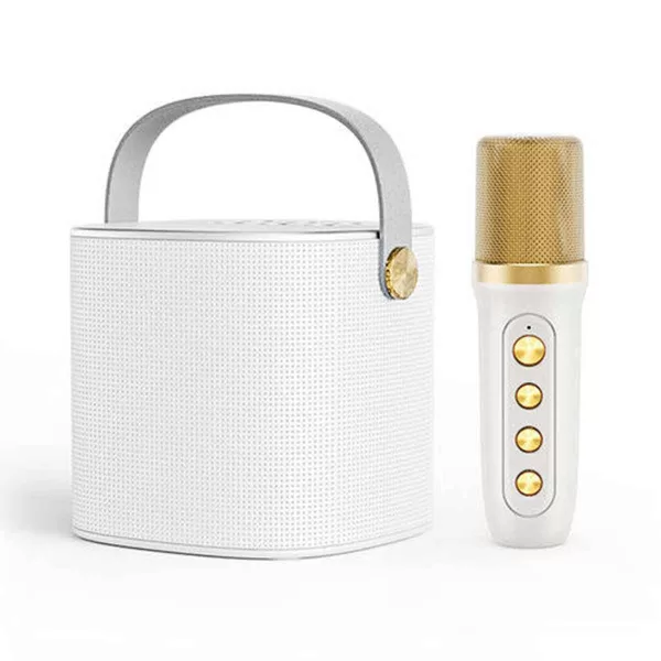 Mini Σύστημα Karaoke με Ασύρματο Μικρόφωνο Bluetooth – TF – USB – AUX YS-101 Λευκό