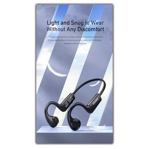 Ακουστικά Bluetooth Handsfree In-ear Awei A886 Pro Μαύρα