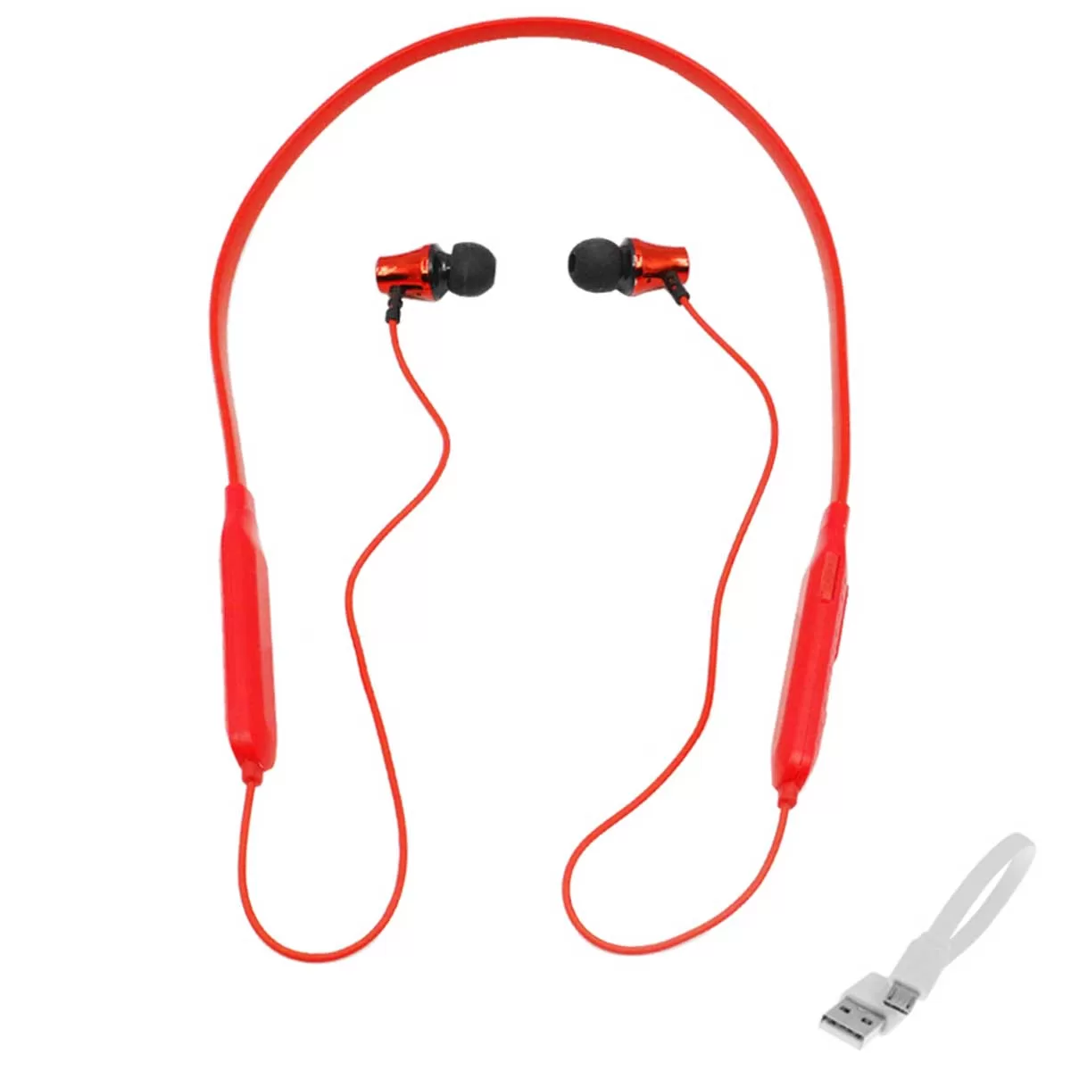 Ακουστικά Bluetooth Handsfree In-ear με Αντοχή στον Ιδρώτα Treqa BT-28 Κόκκινα