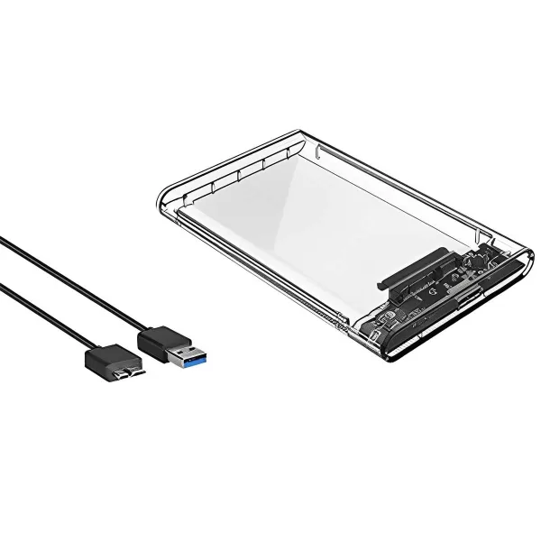 Θήκη για Σκληρό Δίσκο 2.5″ SATA III με Σύνδεση USB 3.0 Διάφανη YWX-HDD-USB