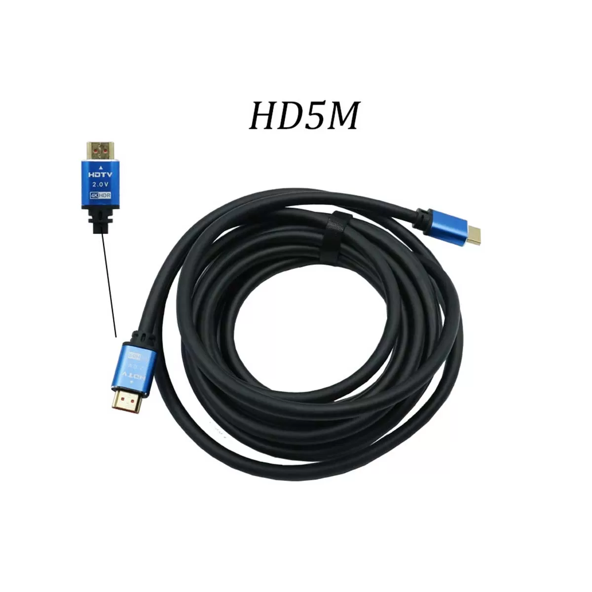 Καλώδιο HDMI 5m V2.0 4K UHD HDR 3D 2160P HD5m Μαύρο