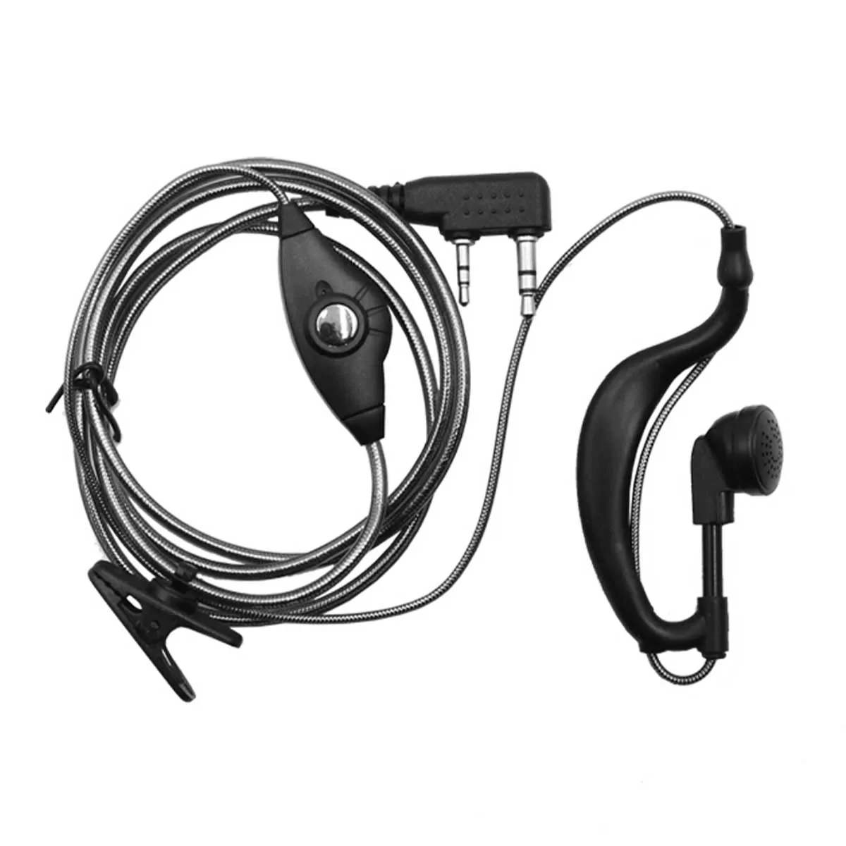 Ακουστικό Ear Hook UHF/VHF με PTT Μικρόφωνο για Πομποδέκτη BAOFENG BF – 888 – UV – 5R – UV – 82