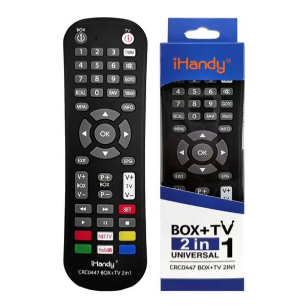 Universal Τηλεχειριστήριο Τηλεόρασης και TV Box iHandy CRC0447 Μαύρο