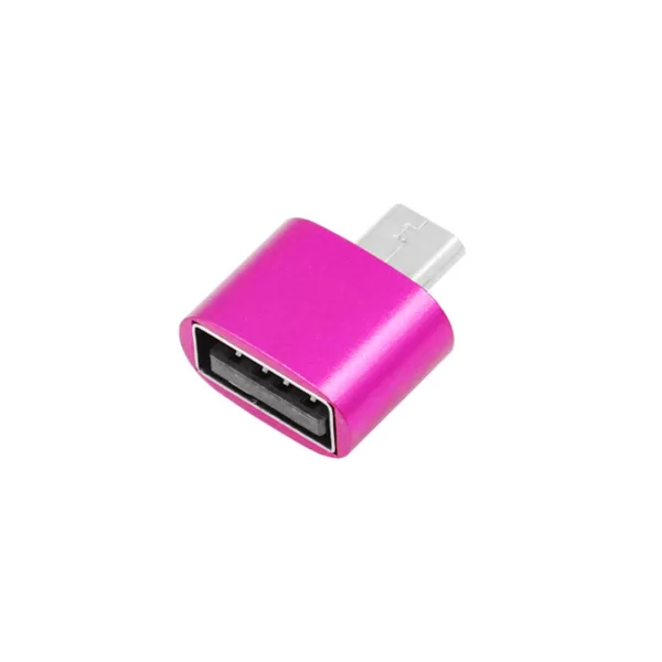 Μετατροπέας – Αντάπτορας από Micro USB σε USB-A Θηλυκό TR-2017 Ροζ