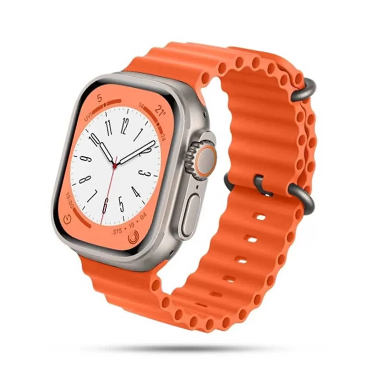 Smartwatch με Παλμογράφο και Απάντηση Κλήσεων – Μηνυμάτων U8 Ultra Πορτοκαλί
