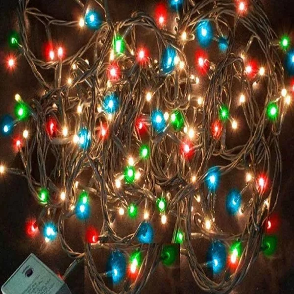 96 Χριστουγεννιάτικα LED λαμπάκια 3m κουρτίνα BX-029 πολύχρωμη