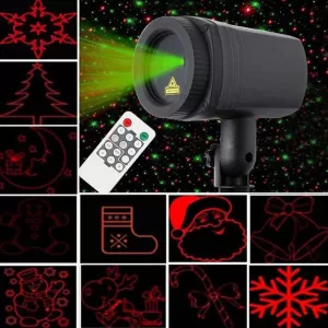 Χριστουγεννιάτικος Προβολέας Laser Με Σχέδια DY-19