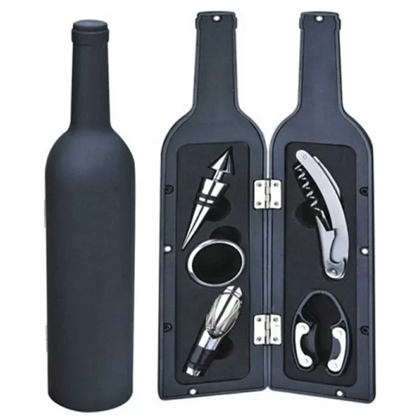 Σετ Αξεσουάρ Κρασιού Σε Θήκη Μπουκάλι 5τμχ DX-25